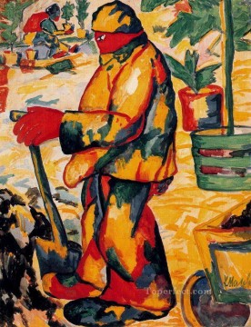  Kazimir Pintura al %C3%B3leo - jardinero 1911 Kazimir Malevich